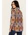 Image #4 - Wrangler Retro Women's Western Vintage Plaid Print Boyfriend Long Sleeve Snap Western Shirt, Multi, hi-res