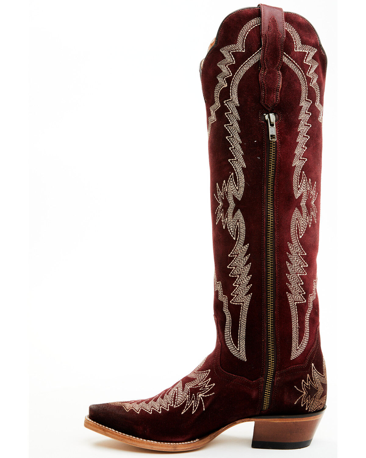 Image #3 - Dan Post Women's Marlowe Suede Western Boots - Snip Toe, , hi-res
