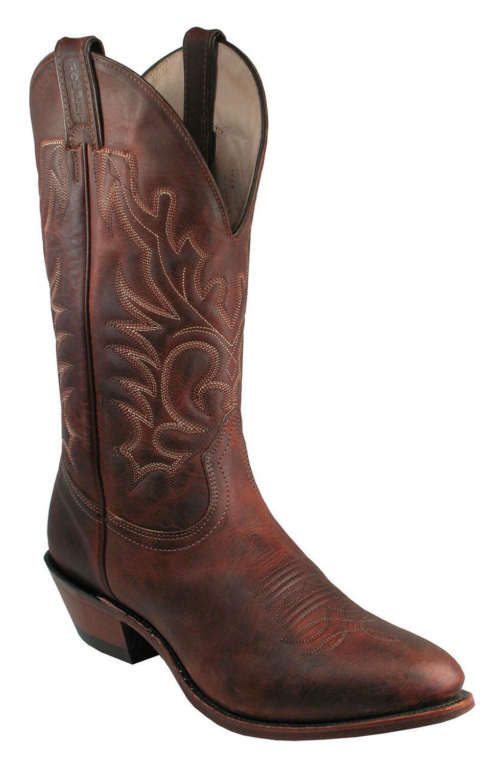 Image #1 - Boulet Men's Western Boots - Medium Toe, Copper, hi-res