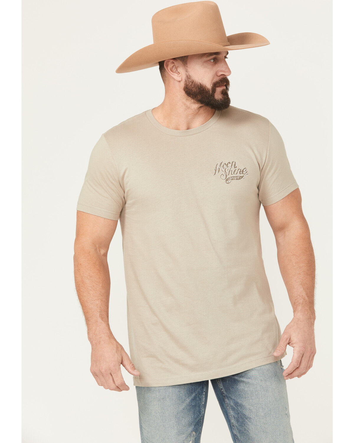 Image #2 - Moonshine Spirit Men's Bandana Short Sleeve Graphic T-Shirt, Tan, hi-res