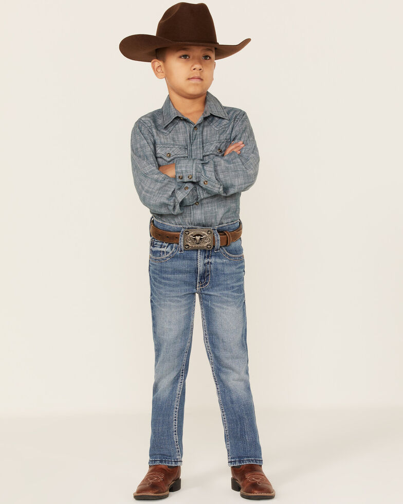 Cody James Boys' Jericho Straight Jeans, Blue, hi-res