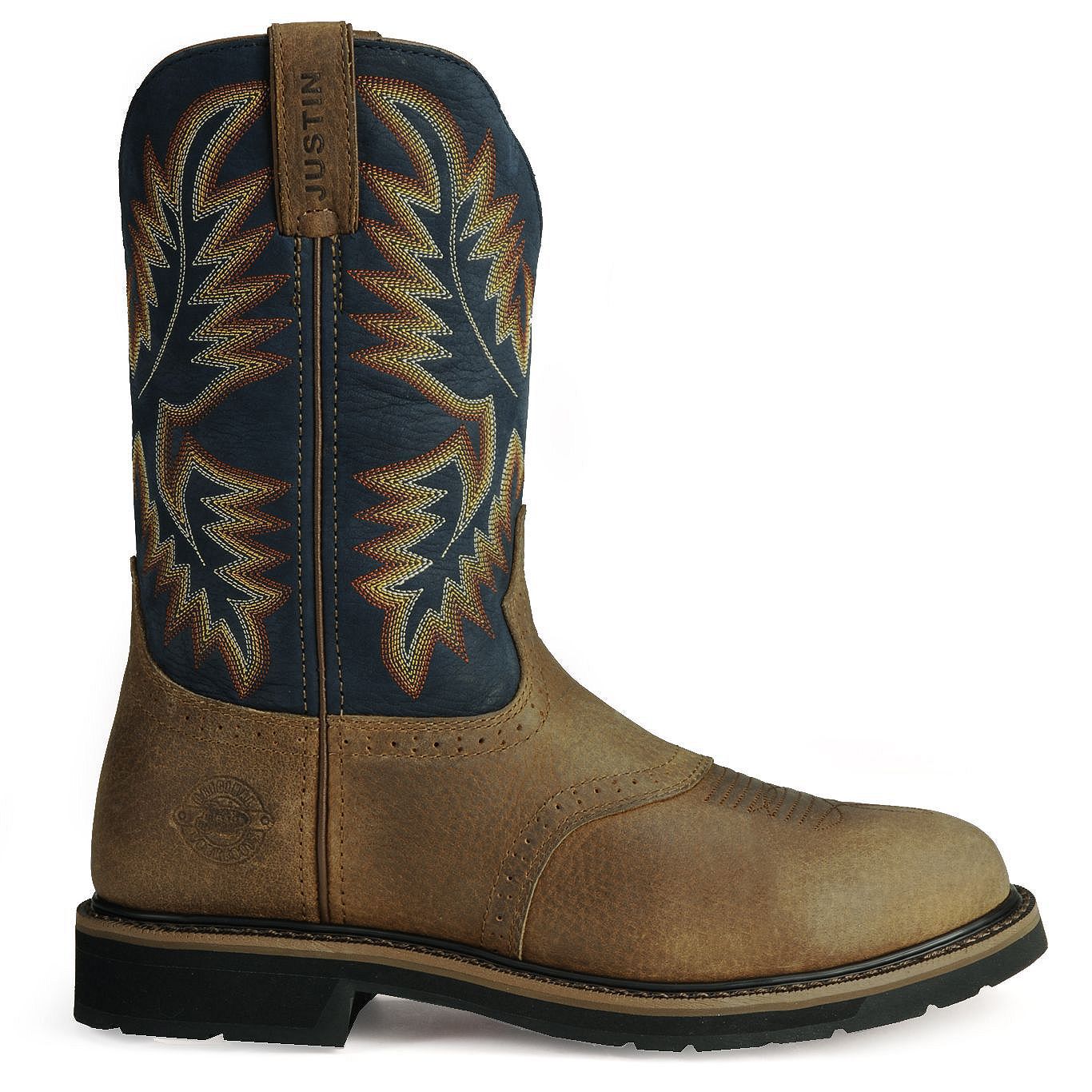 justin stampede steel toe boots