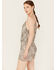 Image #3 - Angie Women's Beaded Sleeveless Romper, Silver, hi-res