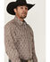 Image #2 - Rodeo Clothing Men's Paisley Print Long Sleeve Snap Western Shirt, Tan, hi-res
