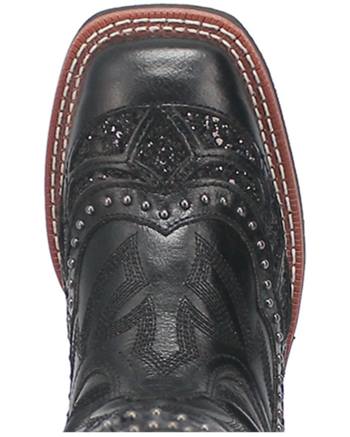 Image #6 - Laredo Women's Eternity Western Boots - Broad Square Toe, Black, hi-res