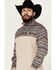 Image #2 - Hooey Men's Stevie Southwestern Color Block 1/4 Snap Pullover, Cream, hi-res