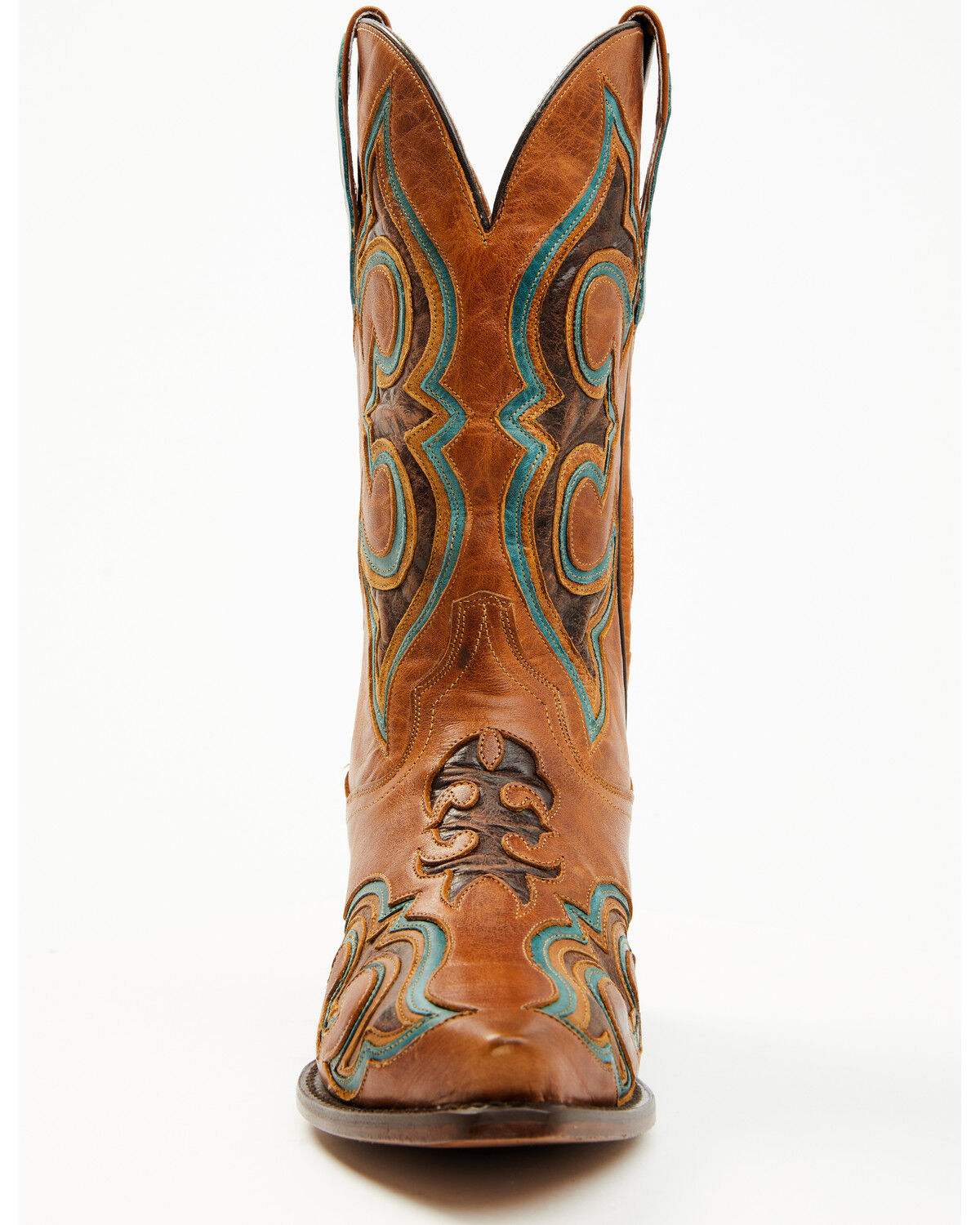 Image #4 - Dan Post Men's 13" Ruthless Orville Western Boots - Snip Toe, Chocolate, hi-res