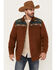 Moonshine Spirit Men's Jarvis Southwestern Wool Shacket, Brown, hi-res