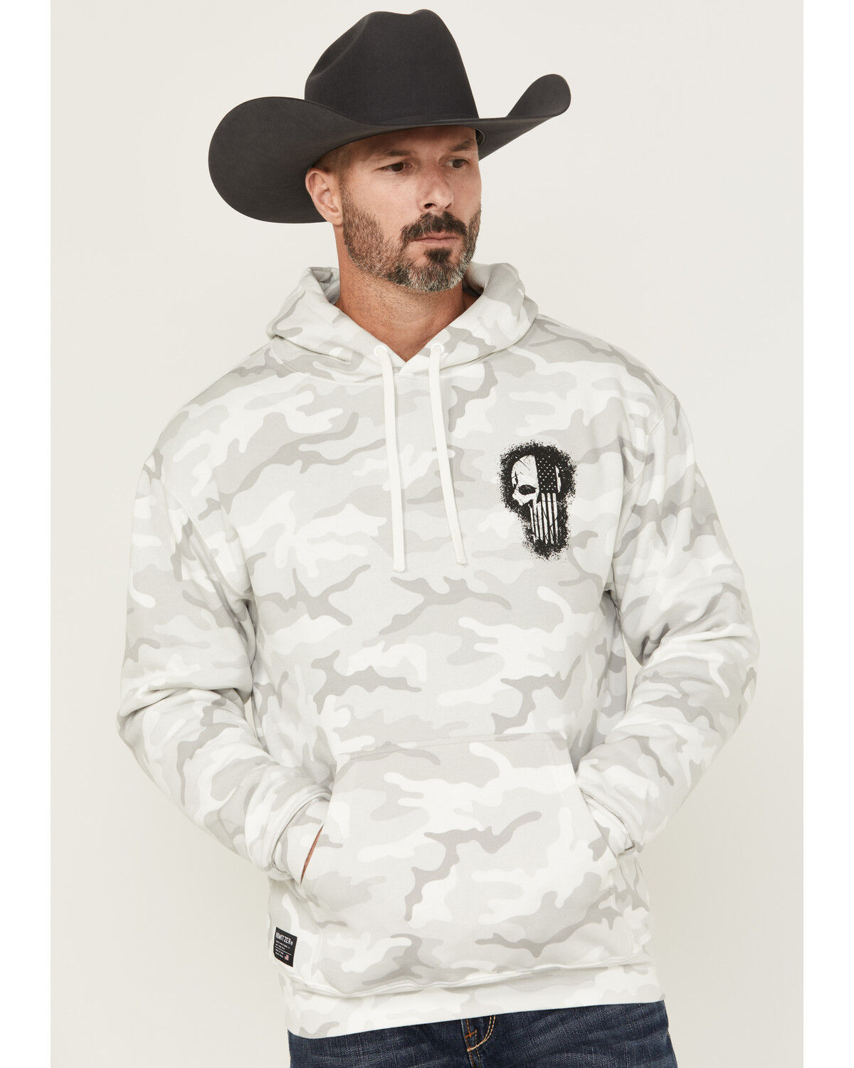 Image #1 - Howitzer Men's Peacemaker Camo Print Hooded Sweatshirt, , hi-res