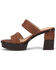 Image #3 - Frye Women's Pipa Woodstock 2 Band Platform Sandal, Tan, hi-res