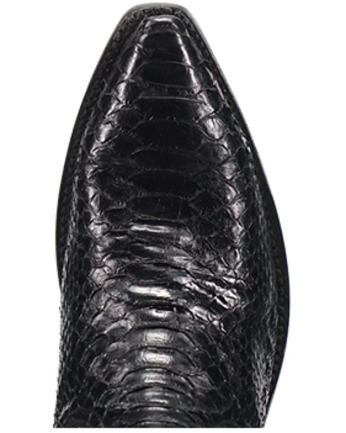 Image #6 - Dan Post Men's Exotic Python Western Boots - Snip Toe, Black, hi-res