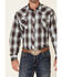 Image #3 - Roper Men's Cinder Large Plaid Long Sleeve Snap Western Shirt , Blue, hi-res