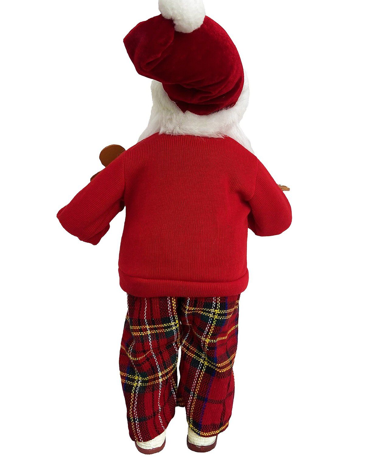 Image #4 - Santa's Workshop 15" Christmas Calories Don't Count Santa Figurine, Red, hi-res