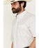 Image #2 - George Strait by Wrangler Men's Geo Print Short Sleeve Button-Down Western Shirt - Tall , White, hi-res