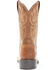 Image #5 - Justin Men's Dusky Brown Canter Cowhide Leather Western Boots - Broad Square Toe , Brown, hi-res