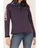 Image #3 - Hooey Women's Southwestern Print Lined Softshell Jacket, Purple, hi-res
