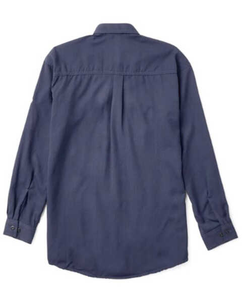 Image #2 - Rasco Men's FR DH Air Uniform Long Sleeve Button-Down Work Shirt - Big , Navy, hi-res