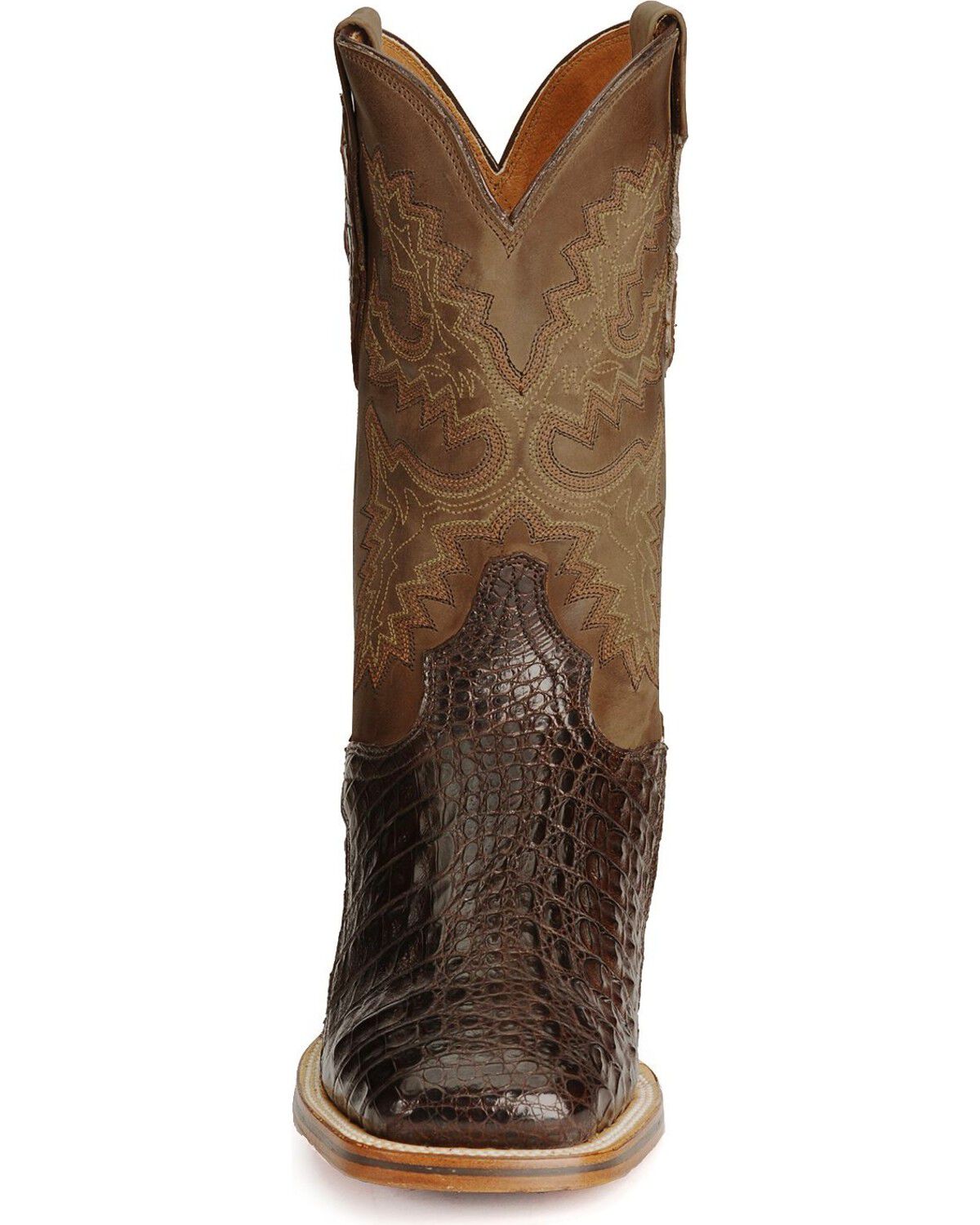 Image #4 - Dan Post Gel-Flex Cowboy Certified Caiman Stockman Boots, , hi-res