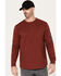 Image #2 - Hawx Men's Long Sleeve Work T-Shirt, Medium Red, hi-res