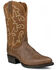 Dan Post Men's Armen Western Performance Boots - Medium Toe, Cognac, hi-res