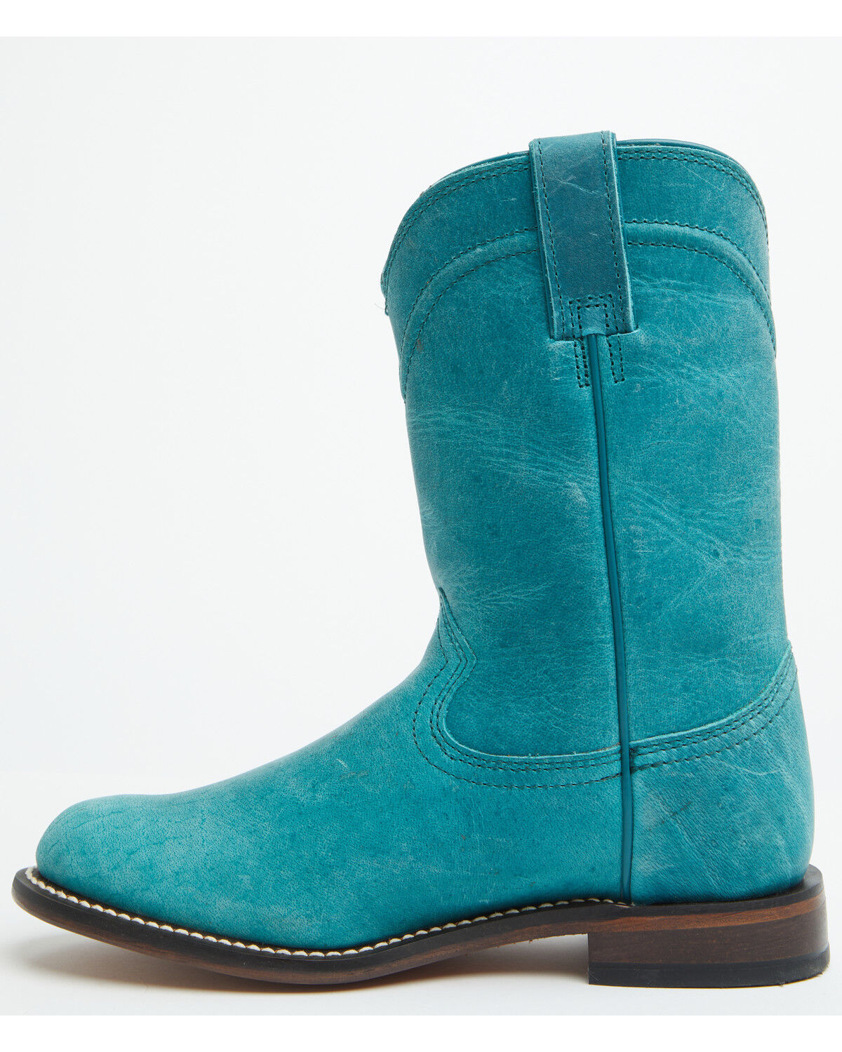 Image #3 - Justin Women's Holland Sky Roper Western Boots - Round Toe, Turquoise, hi-res