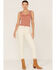 Image #1 - Daze Women's High Rise Cropped Flare Jeans, Natural, hi-res