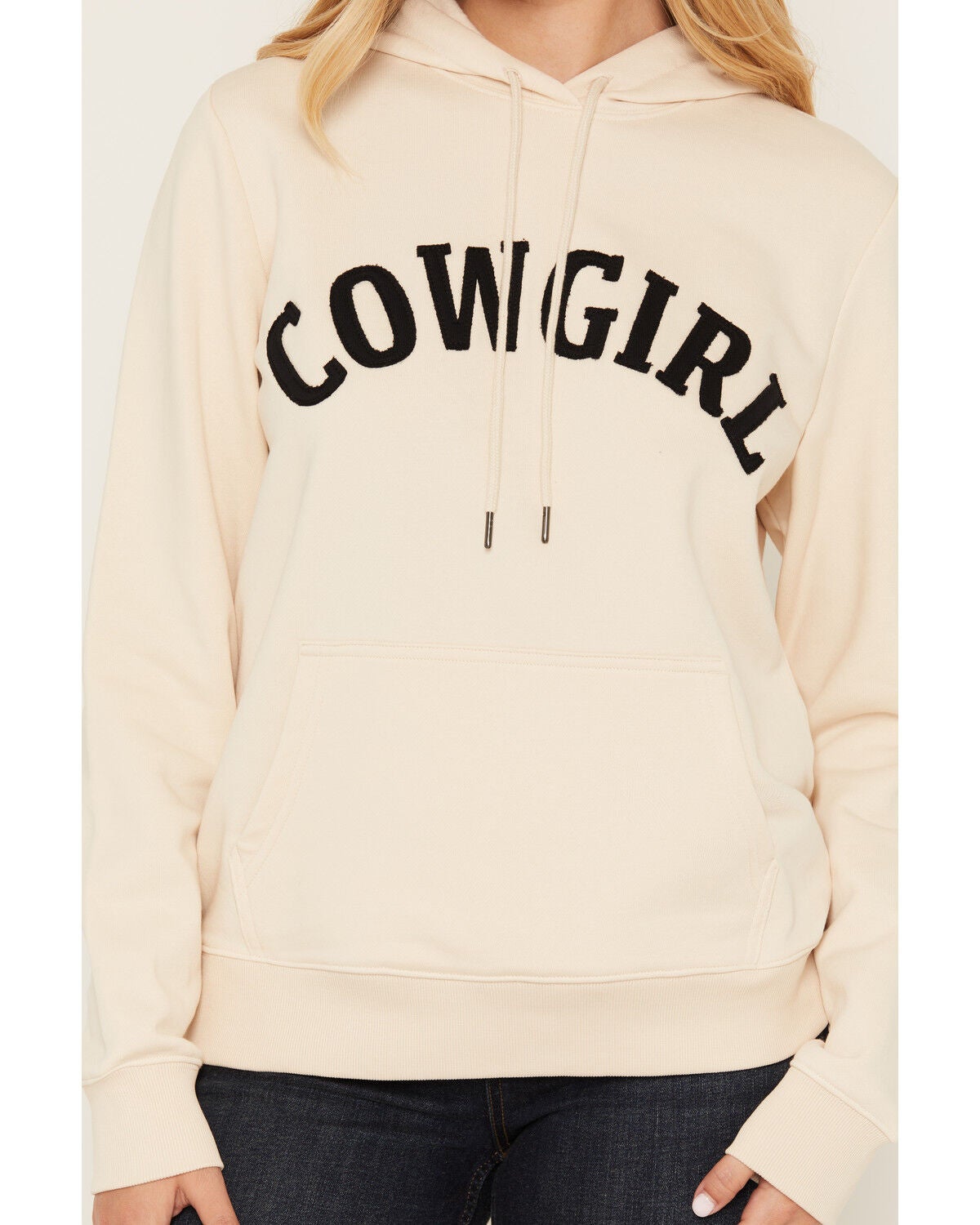 Image #3 - Wrangler Women's Cowgirl Hoodie, Cream, hi-res