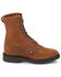 Justin Men's Conductor 8" Lace-Up Work Boots - Soft Toe, Brown, hi-res