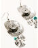 Image #2 - Shyanne Women's Statement Cowgirl Hat Charm Earrings, Silver, hi-res