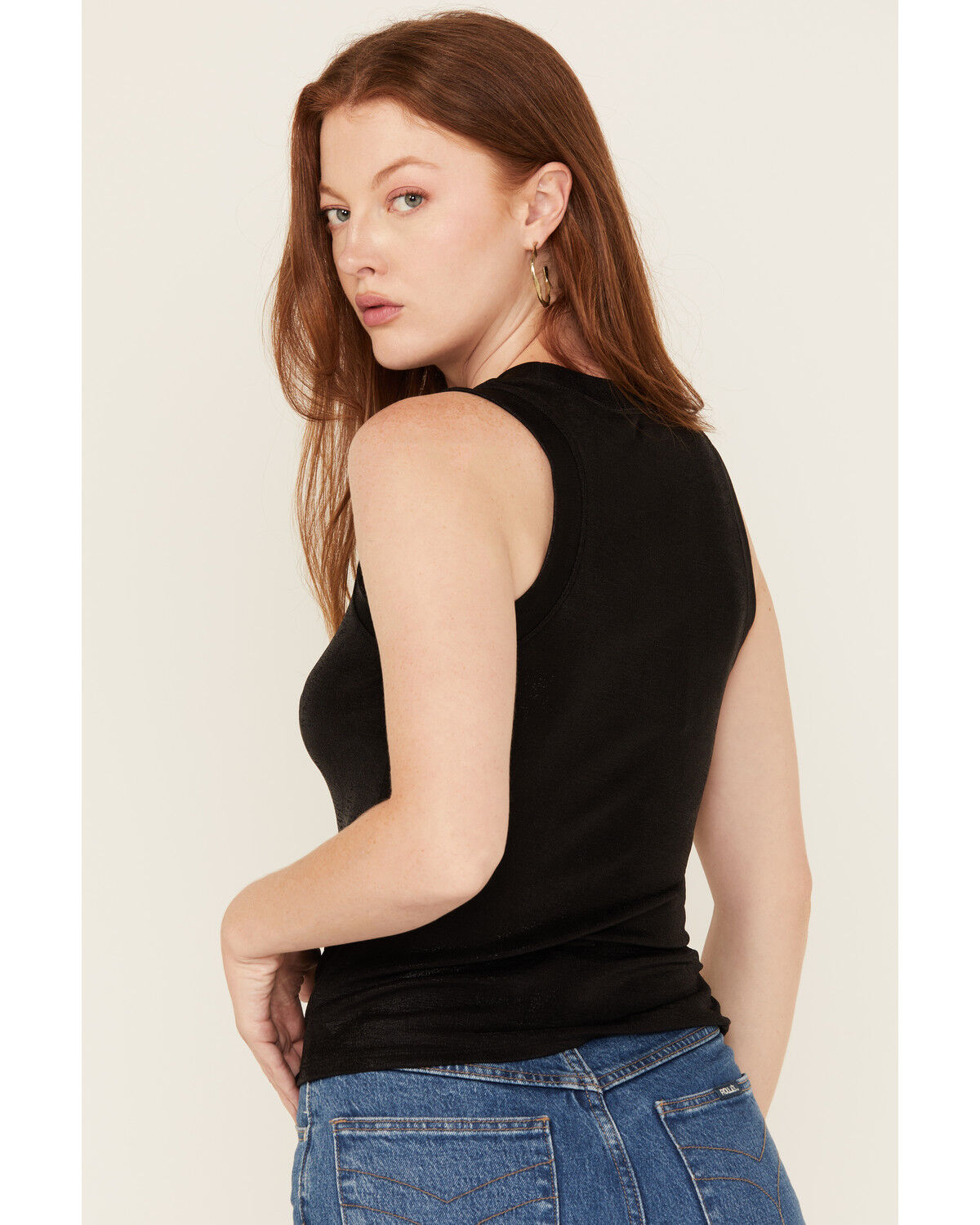 Image #4 - Revel Women's Shimmer Tank Top, Black, hi-res