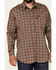Image #3 - Cinch Men's FR Plaid Print Lightweight Long Sleeve Work Shirt , Brown, hi-res