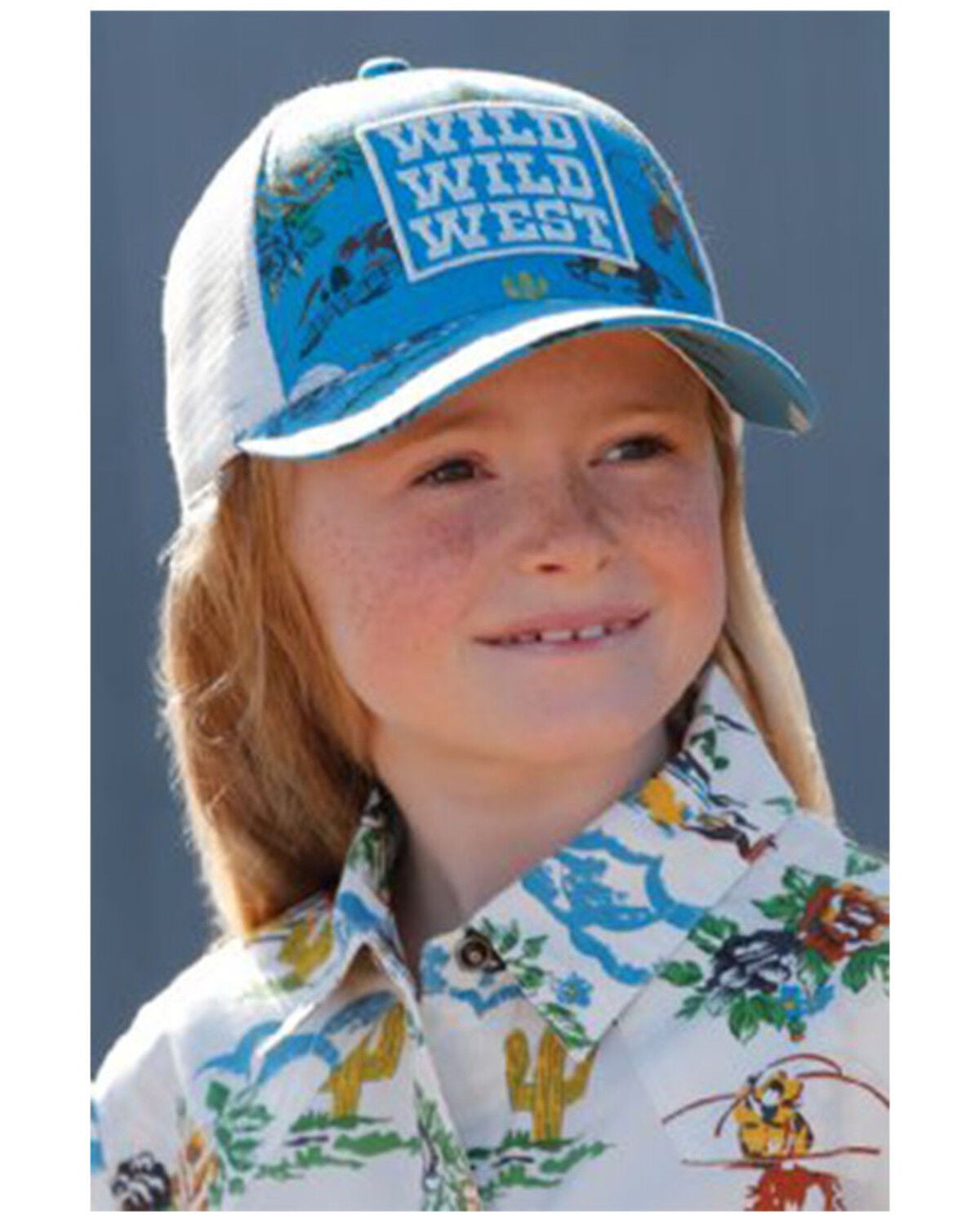 Cruel Girl Girls' Wild West Ball Cap, Light Blue, hi-res