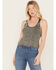 Image #1 - Free People Women's High Tide Cable Knit Sweater Tank , Black, hi-res