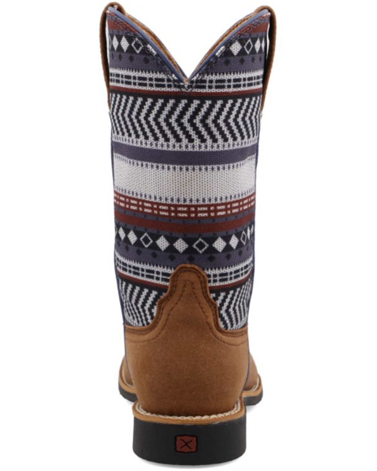 Image #5 - Hooey Twisted X Kids' Serape Stripe Western Boot - Square Toe, Brown, hi-res