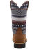 Image #5 - Hooey Twisted X Kids' Serape Stripe Western Boot - Square Toe, Brown, hi-res