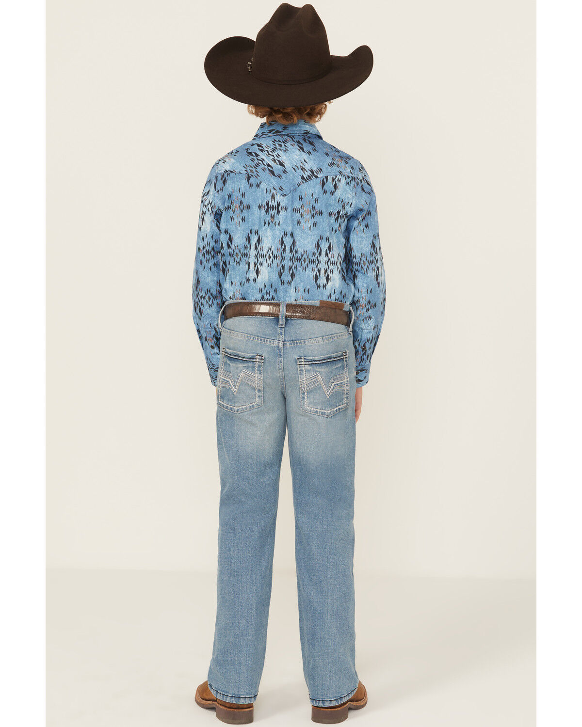 Image #3 - Cody James Boys' Stampede Light Wash Slim Bootcut Comfort Stretch Denim Jeans - Tall, Light Wash, hi-res