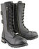 Image #1 - Milwaukee Leather Men's Lace-Up Tactical Motorcycle Boots - Round Toe, Black, hi-res