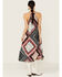 Image #4 - Shyanne Women's Patchwork Printed Sleeveless Midi Dress, Indigo, hi-res