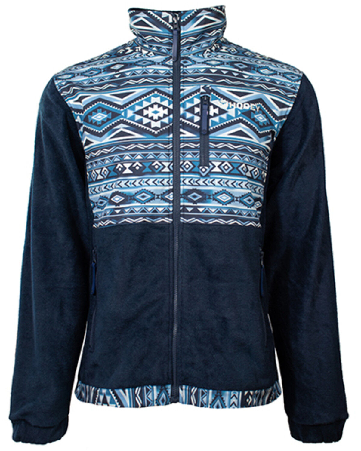 Image #1 - Hooey Boys' Southwestern Print Color Block Tech Jacket, Blue, hi-res
