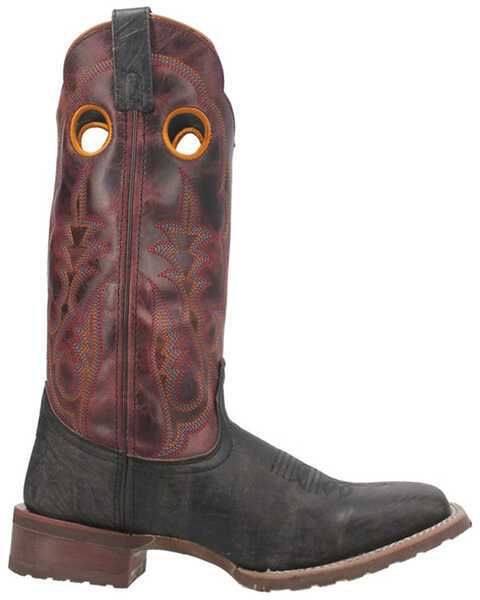 Image #2 - Laredo Men's Isaac Western Boot - Broad Square Toe, Black, hi-res