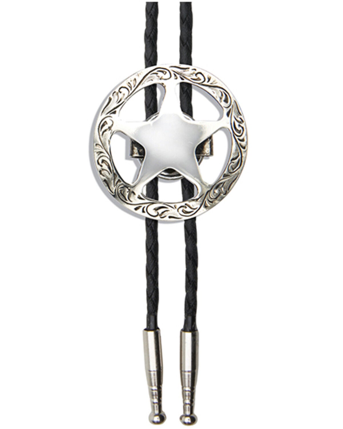 Cody James Men's Silver Sheriff's Star Bolo Tie, Silver, hi-res