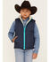Cody James Boys' Reversible Puffer Vest, Dark Blue, hi-res