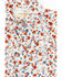 Shyanne Infant Girls' Floral Print Short Sleeve Snap Western Onesie, Ivory, hi-res