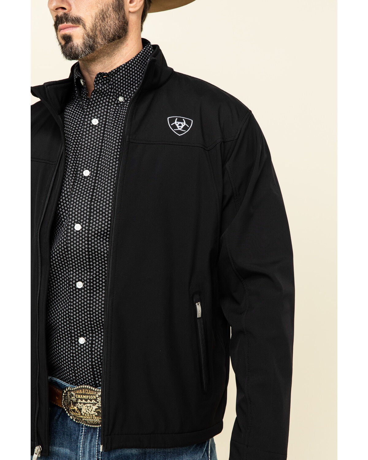 Ariat Men's Black Mexico New Team Softshell Jacket