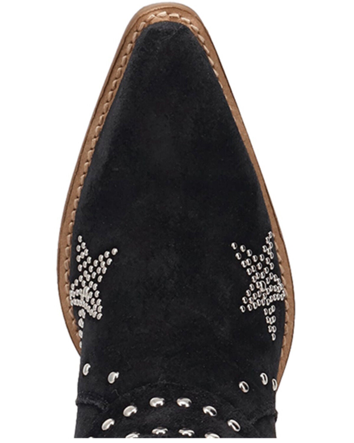 Image #8 - Dingo Women's Lucky Stars Embellished Suede Tall Western Boots - Round Toe, Black, hi-res