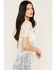 Image #2 - Idyllwind Women's Garland Lace Fringe Top, Ivory, hi-res