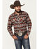 Image #1 - Rock & Roll Denim Men's Southwestern Print Long Sleeve Snap Stretch Western Shirt, Multi, hi-res