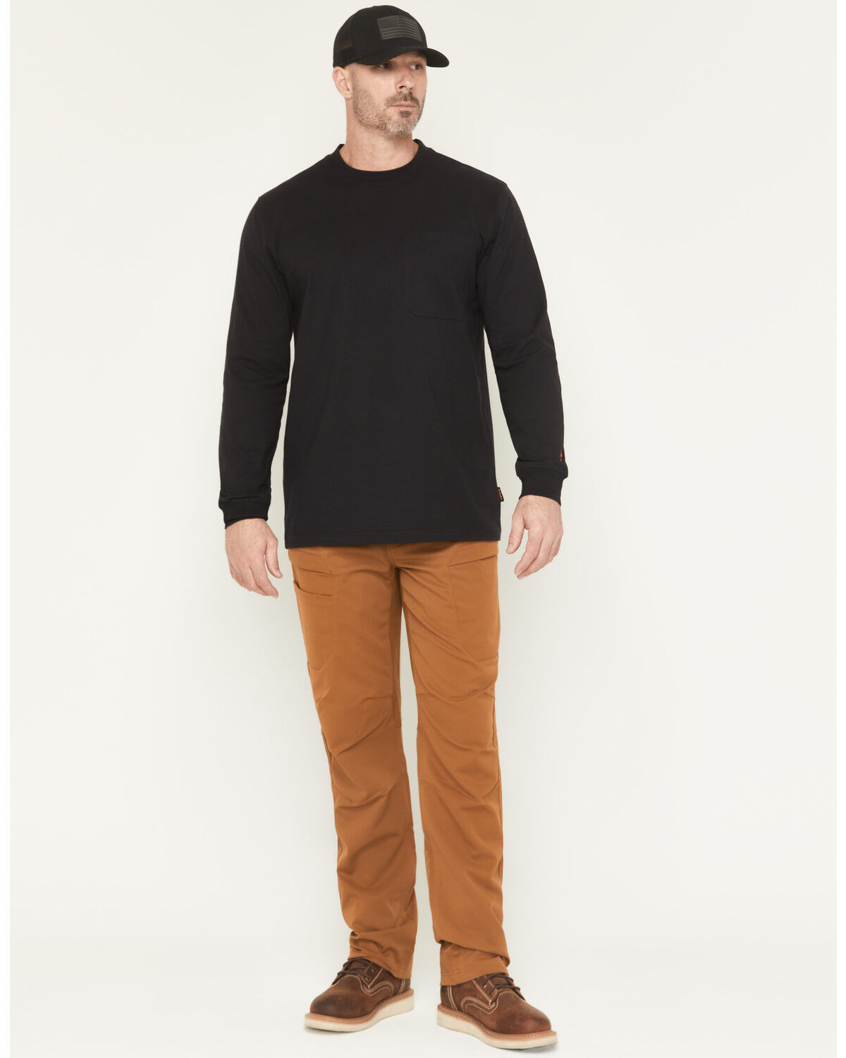 Image #1 - Hawx Men's Badger Double Weave Work Pants, Rust Copper, hi-res