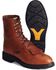 Ariat Men's Cascade 8" Lace-Up Work Boots - Soft Toe, Bronze, hi-res