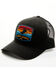 Image #1 - Cody James Men's Sunset Stripes Patch Ball Cap, Black, hi-res
